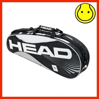 New Head ATP Pro 3 Racquet BLACK and WHITE Tennis Racket Bag