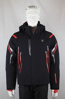 Spyder Mens Bromont Ski/Snowboard Jacket Black/Red/Red Winter 