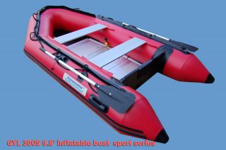   10) inflatable fishing boat dinghy sport series with aluminum floor