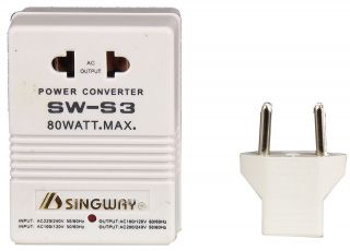 Travel Converter for 115 Volts or 240 Volts! Use Your Radio or Ipod In 