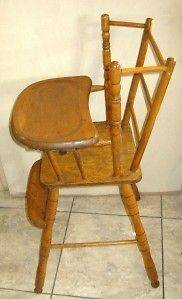 Antique Baby High Chair in Antiques