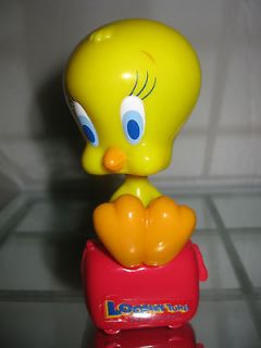 Vintage Looney Tunes Tweety Bird Bobble Head Toy Cake Toppers Figure 