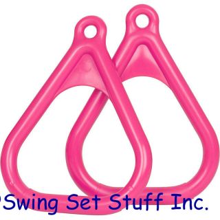 SWING SET TRAPEZE RINGS PAIR   SEAT CHILD TOY OUTSIDE PARK CHILDREN 
