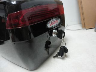 New Motorcycle Scooter Tail Box Luggage Bag Back Trunk Top Case Black