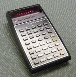   Texas Instruments TI Business Analyst Red LED financial Calculator