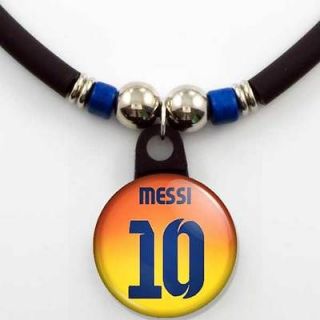 Lionel Messi #10 FC Barcelona 2012/13 Away Jersey Necklace, NEW