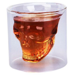 4Pcs Crystal Skull Head Vodka Shot Glass Cup Drinking Ware for Home 