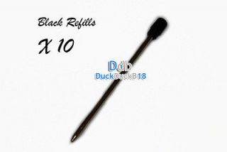   Black color 10pcs* ink refills for Swarovski Crystalline ballpoint pen