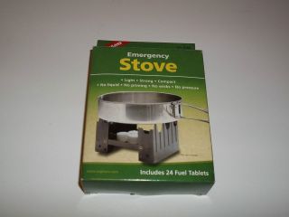 Coghlans Emergency Backpacking Stove & 24 Fuel Tablets Great for 