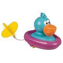 Sassy Pull and Go Pelican Boat Floating Bath Toy Multicolors BRAND NEW