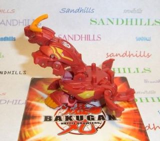 Bakugan Battalix Dragonoid Red Pyrus Gundalian Invaders DNA 770G