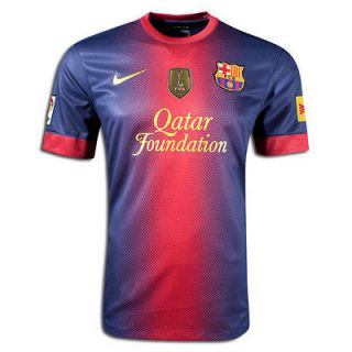 Nike FC Barcelona Messi Home short Sleeve Jersey FiFa Badge TV3 2012 