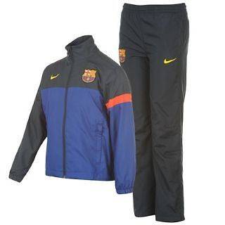 Junior Boys Nike FC Barcelona Warm Up Tracksuit   Ages 9 to 13 
