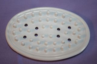   SAVER dish white shower bath dish holder brush Allows Soap to Dry