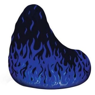 Bean Bag Factory Adult Blue Flame Bean Bag Chair Skin/Cover *Brand New 