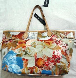 NWT MAURIZIO TAIUTI WOMENS Floral tote large bag purse rare style 