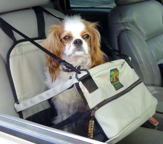 Kyjen Outward Hound Dog Car Booster Seat   Folds Flat   Gray or Black
