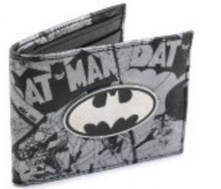 Wallet DC COMICS NEW Batman Metal Badge Logo Bi Fold Anime Licensed 