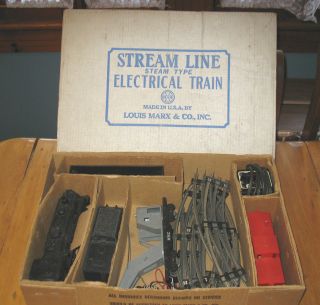 Vintage Marx Train Set with Box 1950s / 60s FREE SHIPPING