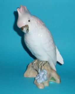 Royal Dux Cockatoo bird figurine ornament