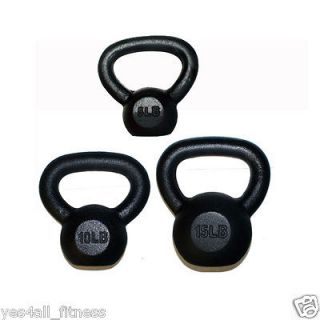 New Solid 5 10 15 lbs Kettlebell   Kettlebells set  Shipped Prior Mail