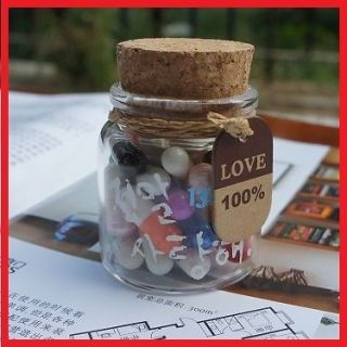 100 Message Capsules in a Bottle Christmas Gift ORANGE Message in a 
