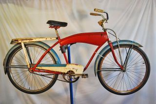   1950s Monark Cycle King balloon tire bike bicycle rat rod tank
