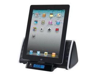   Bedside Dock FM Stereo Station Speaker for iPad2 iPad Charger Black