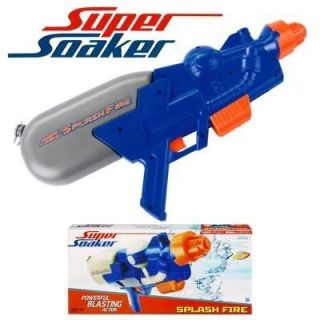 NERF Super Soaker SPLASH FIRE Gun WATER PISTOL Blaster POWERFUL ACTION 
