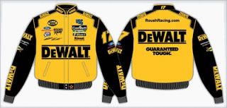   Boys Size 10 12 Yellow Black DeWalt Tools Matt Kenseth NASCAR Jacket