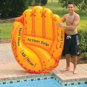 Baseball Glove Inflatable Floating Lounge Island Kids Adults 