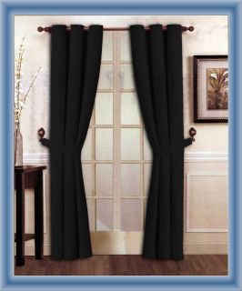 black curtains in Curtains, Drapes & Valances