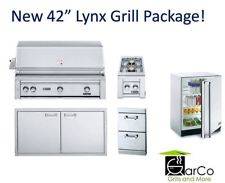 LYNX Grill L42PSR 2 PACKAGE (Grill, Door, Side Burner, Refrigerator)