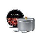 Massage Oil Candle by Flame Blood Orange Aromatic Moisturizer Soy 60 