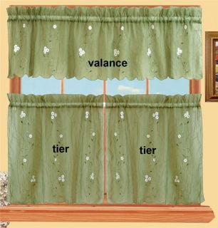 green kitchen curtains in Curtains, Drapes & Valances