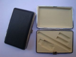 Electronic E Cigarette black Case Metal Leather High Quality