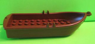LEGO® Reddish Brown ROW BOAT with 2 oar locks Potter, castle, pirate 