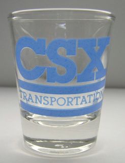 CSX TRANSPORTATION Railroad Collectible SHOT GLASS