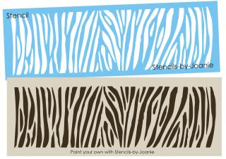   Zebra Animal Stripes Wall Furniture Art Chic Border Safari Jungle Zoo