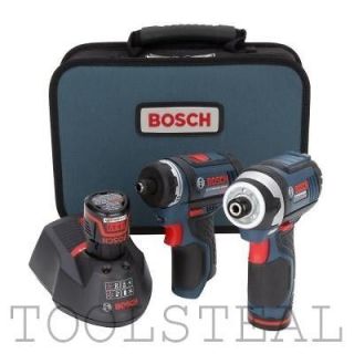 Bosch CLPK27 120 12V Max Cordless Lithium Ion 2 Tool Combo Kit with 