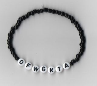 ODD FUTURE OFWGKTA inspired beaded caption bracelet