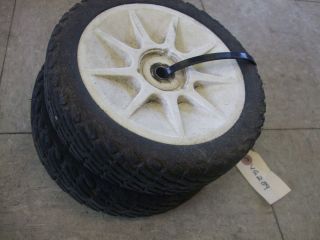 USED Lawnboy Lawn Boy Lawnmower Mower REAR Push Wheels Tires #VG289