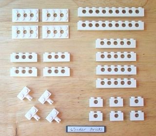 Lego Technic Bricks and Plates Bulk Lot White 10189 10198
