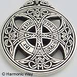 CELTIC Knot Work RUNIC LOVE Rune Necklace Solid Pendant auction
