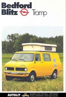 1980 Bedford Blitz Camper Van Truck Brochure German