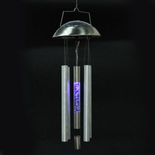 Durable Solar Bubble Tube Wind Chime Rotating LED Light Lamp