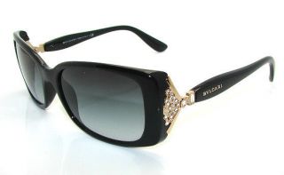 Authentic BVLGARI Black Sunglasses 8099B   901/8G *NEW*