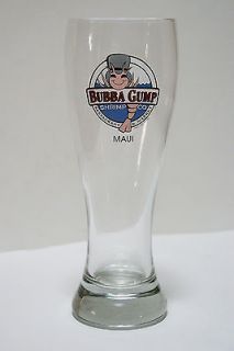 BUBBA GUMP Shrimp Co Maui Hawaii Beer Pilsner Glass   FREE SHIPPING