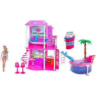 NIB NEW Barbie Ultimate Beach House Party Vacation Pool BBQ Doll