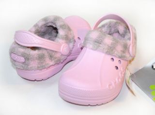 US Crocs Kids Plaid Blitzen Bubblegum Pink C6/7 C8/9 C10/11 C12/13 J1 